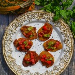 KWIATY CUKINII FASZEROWANE AROMATYCZNĄ PASTĄ TOFU