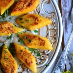 DYNIOWE PIEROGI Z SOCZEWICĄ I KASZĄ JAGLANĄ